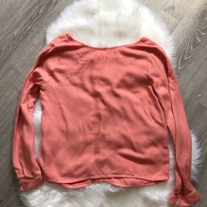 Cloth and stone coral long sleeve size XS